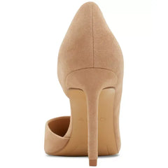 ALDO Womens Brandie Pointed Toe dOrsay Pumps, Elegant Heels , Beige Leather