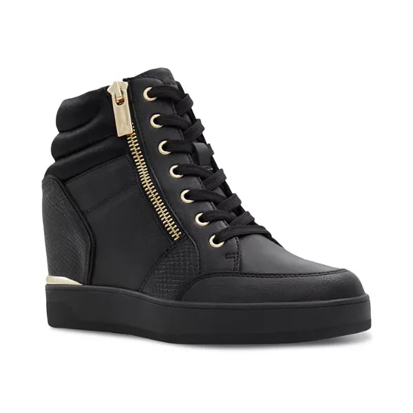 ALDO Women's Ereliclya Lace-Up Zip Wedge High-Top Sneakers, Trendy Sporty Stylish Footwear
