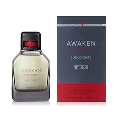 TUMI Men's Awaken Distilled 08:00 GMT Extrait de Parfum Spray Fragrance , 3.4 oz