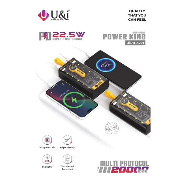 UI Powerbank 20000mAH 22.5W Power King Series