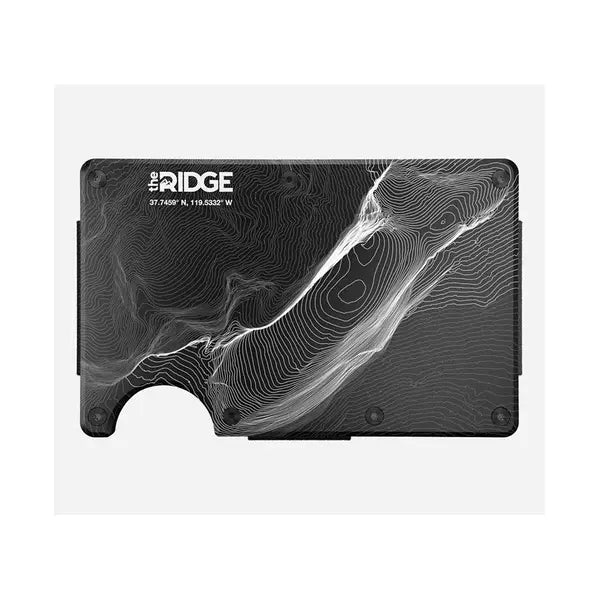 The Ridge Men's Aluminum Half Dome Topographic Wallet