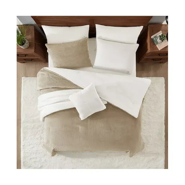 UGG® Brody Reversible 5-Pc Comforter Set Twin/Twin XL Soft, Cozy Bedding Set