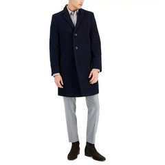 Men's Barge Classic Fit Wool/Cashmere Blend Solid Overcoats