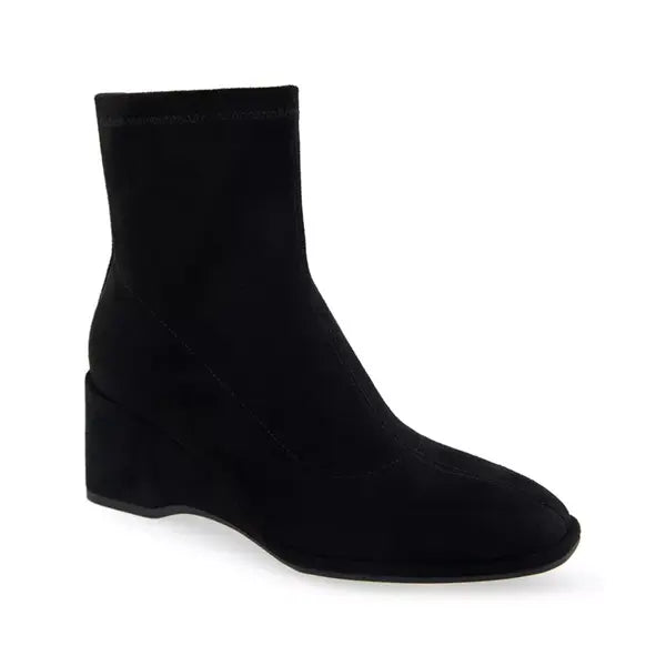 Aerosoles Comfortable Black Wedge Booties Aerosoles Anouk Ankle