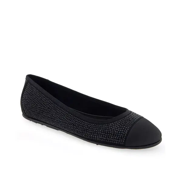 Aerosoles Womens Pierre Casual Ballet Wedge, Comfortable Stylish Slip On Flats , Black