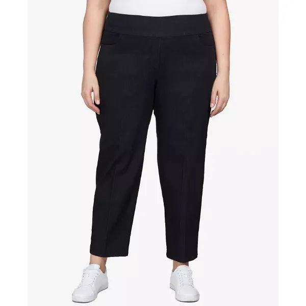 Alfred Dunner Plus Size Super Stretch Mid-Rise Short Length Denim Pants