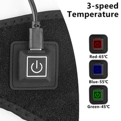 Komiseup Rechargeable Neck Warmer for Men & Women – Adjustable USB Heated Neck Protector with 3 Temperature Settings