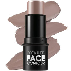 FOCALLURE Cream Contour Stick, Matte Bronzer Stick, Professional Face Shaping & Contouring Stick Makeup, Easy to Apply with Buildable Coverage, Long Lasting & Sweatproof
