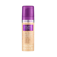Covergirl Simply Ageless Skin Perfector Essence Foundation, Tinted Skincare Makeup Hybrid, Sheer Tint, Radiant Finish, Glowy Finish, Vegan Formula