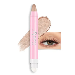 Kaely 2 in 1 Cream Eye Shadow Brightener Sticks for Eyes, Pencil Eyeshadow Applicator Stick Waterproof Pigmented, Eye Shadow Palette Highlighter Makeup