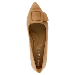 Anne Klein Womens Kalea Pointed Toe Buckle Flats, Stylish and Comfortable Shoes