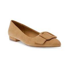 Anne Klein Womens Kalea Pointed Toe Buckle Flats, Stylish and Comfortable Shoes