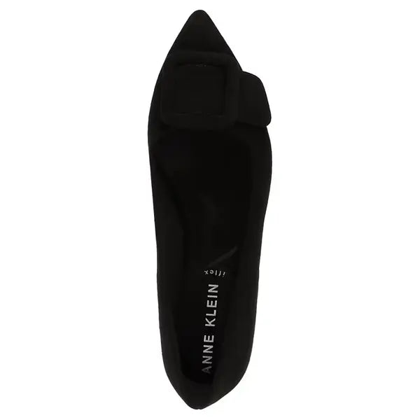Anne Klein Womens Kalea Pointed Toe Buckle Flats, Stylish and Comfortable Shoes