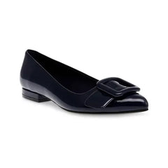 Anne Klein Womens Kalea Pointed Toe Buckle Flats, Stylish and Comfortable Shoes