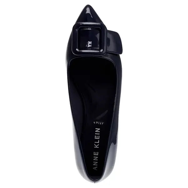 Anne Klein Womens Kalea Pointed Toe Buckle Flats, Stylish and Comfortable Shoes