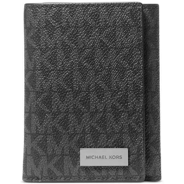 Michael Kors Men's Signature Monogram Print Trifold Wallet