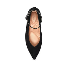 Aerosoles Women's Isolda Pump Elegant, Comfortable Heeled Shoes, Black Suede , Size 6.5M