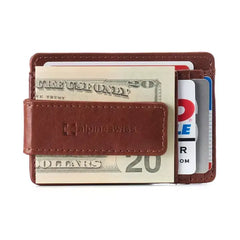 Alpine Swiss Mens RFID Safe Magnetic Money Clip Wallet Slim Front Pocket Wallet