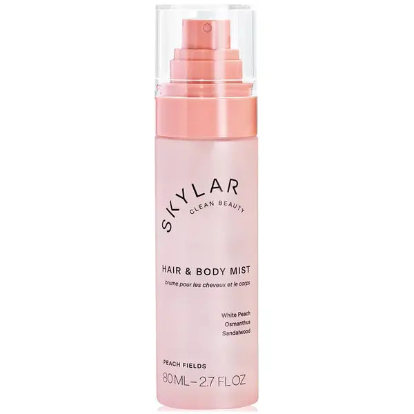 Skylar Hair and Body Mist Peach Fields, Fresh Fruity Scent, 2.7 oz
