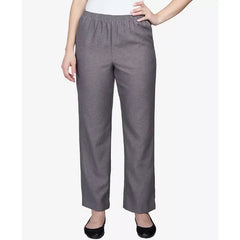 Alfred Dunner Classics Pull On Straight Leg Pants in Petite and Petite Short