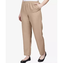 Alfred Dunner Classics Pull On Straight Leg Pants in Petite and Petite Short