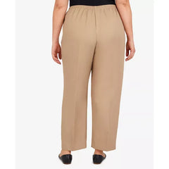 Alfred Dunner Plus Size Classic Pull-On Straight-Leg Short Length Pants