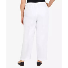 Alfred Dunner Plus Size Classic Pull-On Straight-Leg Short Length Pants