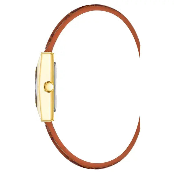 Anne Klein Womens Quartz Brown Crocograin Leather Watch, Classic and Stylish Design,20mm