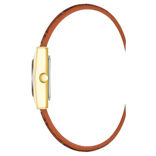 Anne Klein Womens Quartz Brown Crocograin Leather Watch, Classic and Stylish Design,20mm