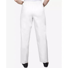 Alfred Dunner Classics Twill Pull On Pants for Women, Comfortable Stretch Waist Trousers