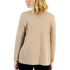 Anne Klein Petite Newport Open Front Cardigan, Stylish Lightweight Womens Sweater