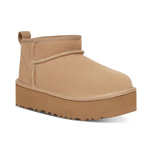 UGG® Kids Classic Ultra Mini Platform Booties, Trendy and Comfortable Footwear for Little Ones