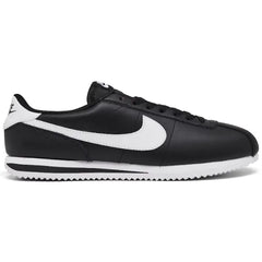 Nike Women's Classic Cortez Leather Casual Sneakers from Finish Line - Black, White