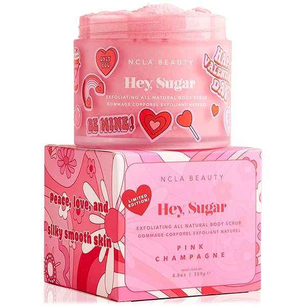 NCLA Beauty Hey, Sugar Pink Champagne Body Scrub, 8.8 oz.