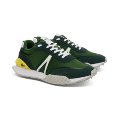 Lacoste Men's L-Spin Deluxe Lace-Up Sneakers - Dark Green/yellow