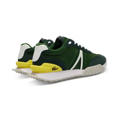 Lacoste Men's L-Spin Deluxe Lace-Up Sneakers - Dark Green/yellow