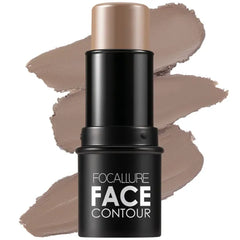 FOCALLURE Cream Contour Stick, Matte Bronzer Stick, Professional Face Shaping & Contouring Stick Makeup, Easy to Apply with Buildable Coverage, Long Lasting & Sweatproof