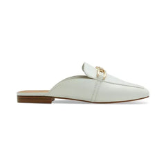 ALDO Womens Silvie Square Toe Slip On Mules, Trendy Comfortable Slides ,White