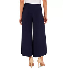 Women's Pull On Wide Leg Ankle Pants,Created by Macy's-Black