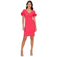 Adrianna Papell Women's Embellished Sleeve Sheath Dress, Perfect for Sophisticated Events