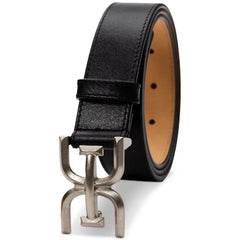 Sam Edelman Women's Slim Double-E Plaque Buckle Belt