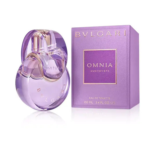 BVLGARI Omnia Amethyste Eau de Toilette , Floral and Elegant Fragrance, 3.4oz