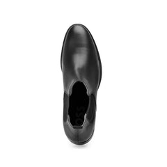 Hugo Boss Men's Colby Leather Chelsea Slip On Boot - Black