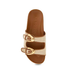 Aerosoles Women's Link Moulded Footbed Sandals, Comfortable Supportive Slide Footwear