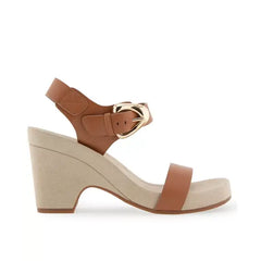 Aerosoles Meyer Womens Open Toe Buckle Strap Wedge Sandals, Stylish Comfortable Summer Shoes