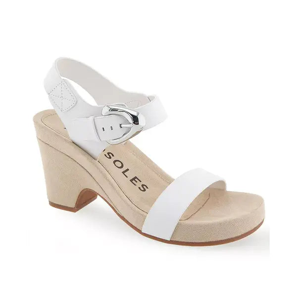 Aerosoles Meyer Womens Open Toe Buckle Strap Wedge Sandals, Stylish Comfortable Summer Shoes