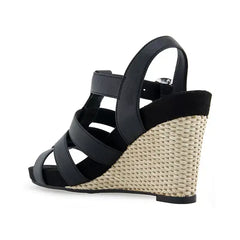 Aerosoles Womens Paige Buckle Strap Wedge Stylish Comfortable Footwear