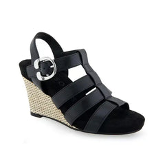 Aerosoles Womens Paige Buckle Strap Wedge Stylish Comfortable Footwear