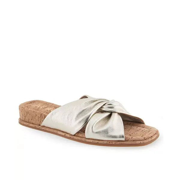 Aerosoles Brady Womens Short Wedge Slides, Stylish Comfortable Slip On Sandals