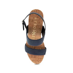 Aerosoles Women's Paxton Buckle Strap Wedge Sandals for Comfortable Style